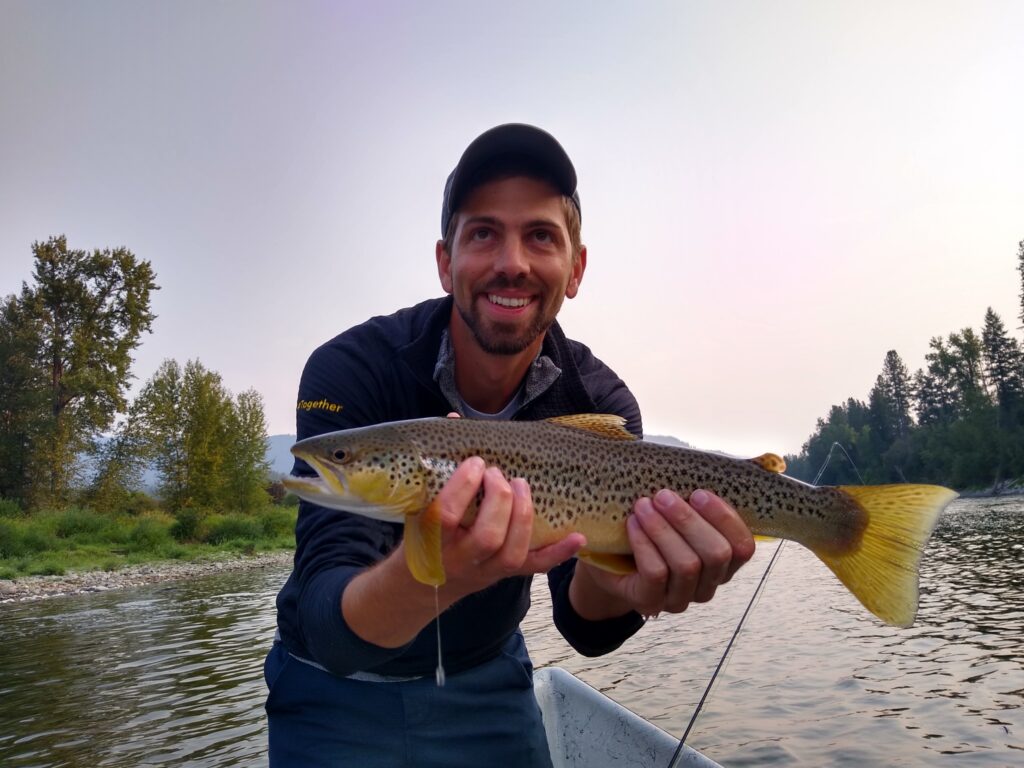 Nice Brown Trout on the Clark Fork