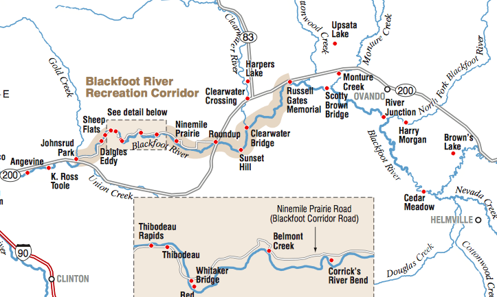 Blackfoot river map