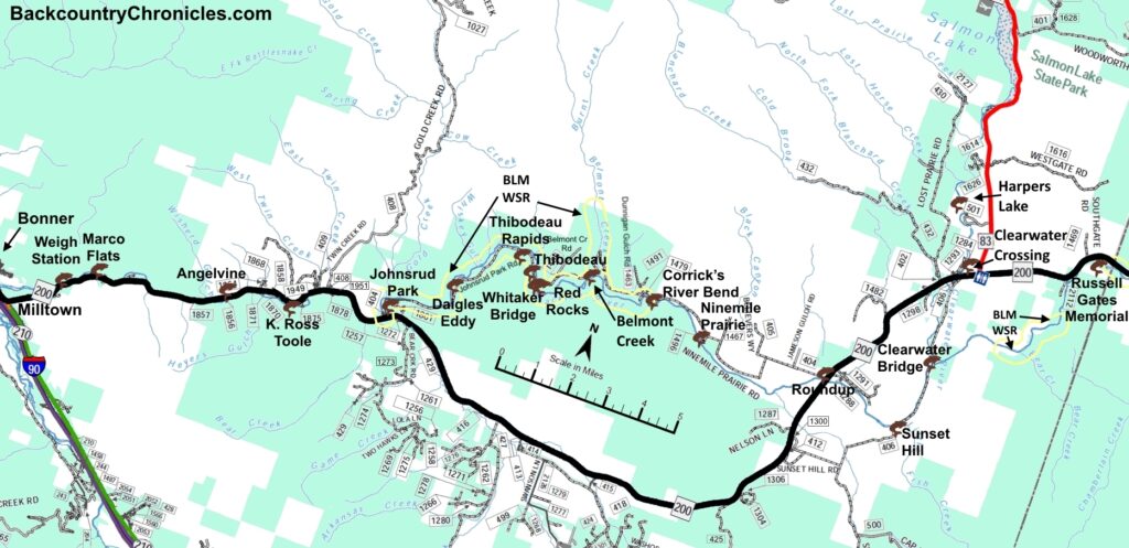 Blackfoot river access map