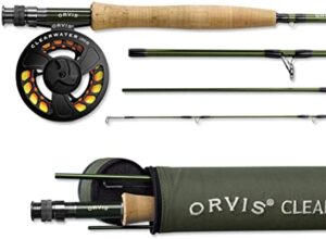 Clear water rod and reel combo