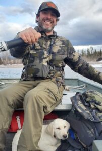 boat and labrador