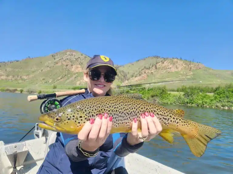 Big ass brown trout on the Missouri river