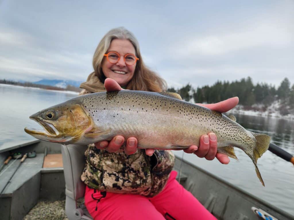 beautiful winter cutthroat