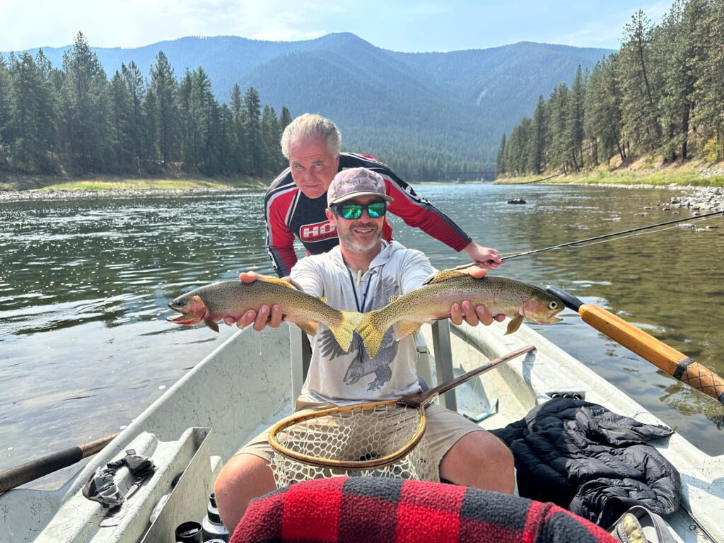 Double trout on the Clark Fork River