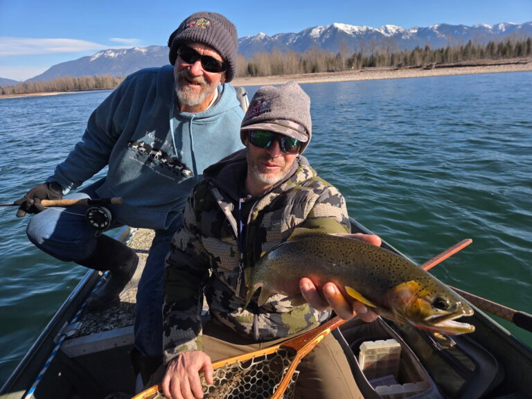 Winter fishing on the Flathead River