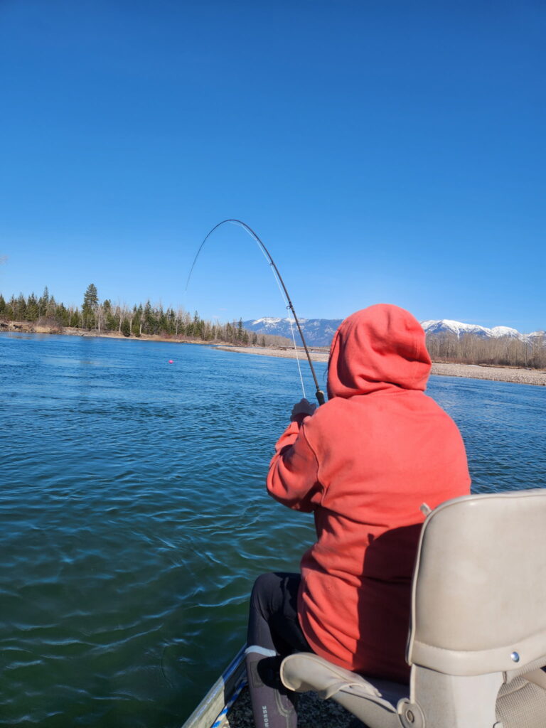 Flathead River winter fly fishing day