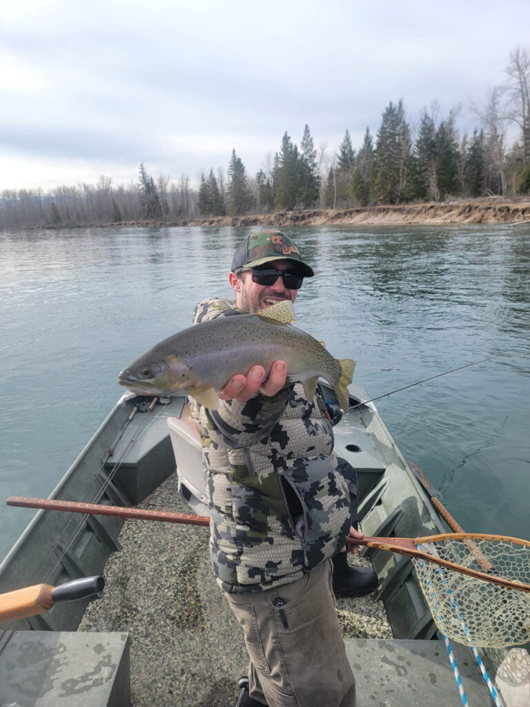 Pretty fish on a cold day on the Flathead River